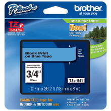 Brother TZe-541 Labelling Tape Cassette, 18 mm (W) x 8 m (L), Laminated, Brother Genu