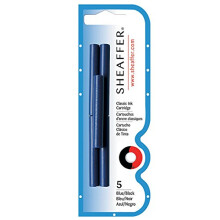Sheaffer Skrip Ink Cartridges Red Blistercard ( 5 pk Blistercard, 12 packs per carton