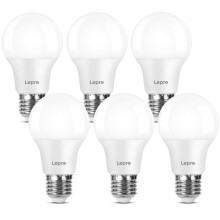 Lepro E27 Screw Bulb, Cool White 6500K, 60W Equivalent E27 LED Bulb, 8.5W 806lm Edison Screw Bulb, GLS Energy Saving LED Light Bulbs, Non-dimmable, P