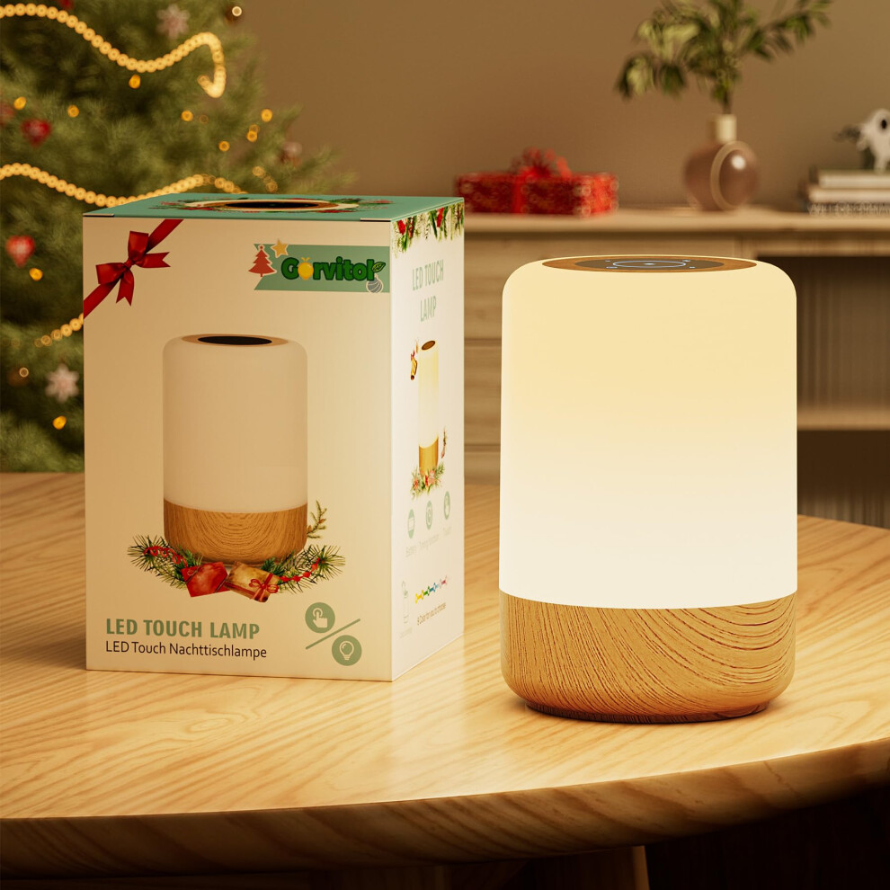 Gorvitor Night Baby, Led Touch Lamps Bedside Lamps, Usb Rechargeable Lamp Rgb Color Changing Dimmable Baby Night Kids, Bedside Table Lam Light Görvitor