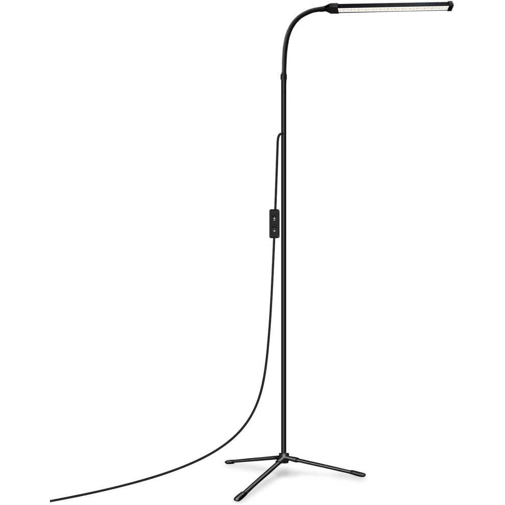 Jcotton Light Beauty Lamp For Eyelash Extensions, Makeup & Tattoo, Portable Led Lash With Adjustable Gooseneck Floor Lamp, 2 Color Dimmable, Tripod B