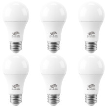LOEODO E27 LED Screw Bulbs 100W Equivalent, 13W Light Bulb, 1200 Lumens, 6000K Cool White, Large Screw Bulb, Non-Dimmable, Pack of 6