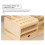 Multi-Compartment Storage Wooden Box is Suitable for Mobile Phone and Desktop Sundries Sorting and Storage Tools. 7