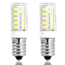 kcrnw 2Pcs E14 LED Corn Bulb Light 5W AC220-240V Cool White 6000K Small Edison Screw Bulb for Fridge Cooker Hood Extractor Fan Table Lights Chandelie
