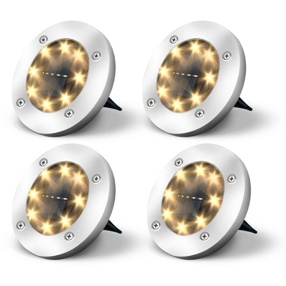 Jsdoin Solar Lights Outdoor Garden,Deck Lights Solar Powered - 8 Led,For Landscape,Walkway,Lawn,Steps Decks,Pathway Yard Stairs Fences,Garden Decorat 67972142