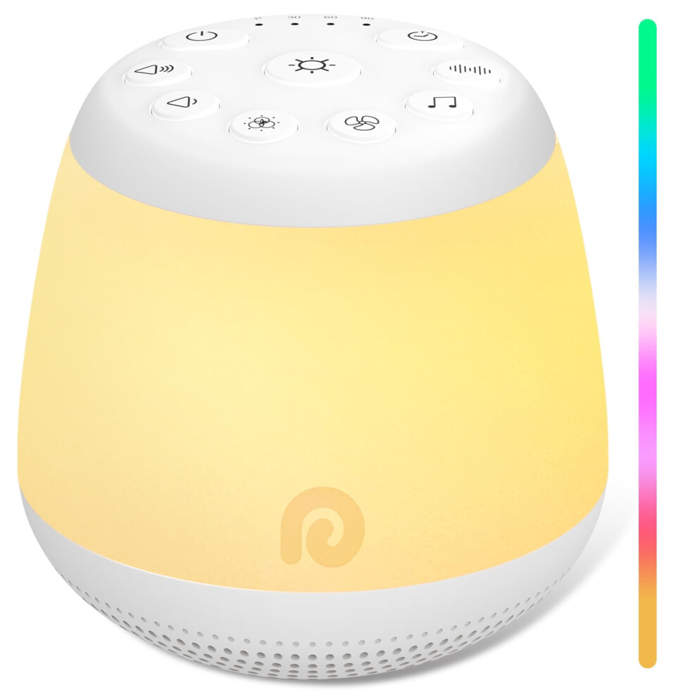 Photos - Other Toys Dreamegg White Noise Machine, Portable Sound Machine with 8 Night Light for Baby Kids, White Noise Sound Machine with 24 Sou