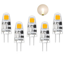 I-SHUNFA G4 LED Bulbs Natural White 4000K,AC/DC 12V Light Bulb 0.5W Equivalent to 5W Halogen Lamps,90LM Non-Dimmable G4 Bi-Pin Energy Saving LED Mini