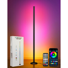 OUTON LED Floor Lamp, 24W RGBCW Corner Lamp with 256 Scenes & 16 Milli
