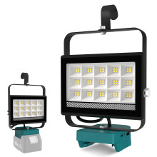 T-SUN Cordless LED Work Light for Ma-Kita 18V Battery, 60W Portable Jobsite Flood Light with USB Charging Port, Indoor Outdoor Flashlight Spotlight f