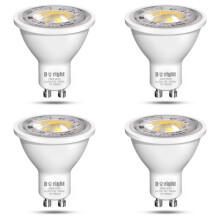 DoRight GU10 LED Bulb 7W Warm White 3000K - AC/DC 12V Spotlight 650lm - 50W-70W MR16 Halogen Equivalent - 38 Beam Angle Not-Dimmable - 4 Pack