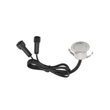 INDARUN Warm White Led Decking Lights Waterproof IP67 0.6W Ø31MM - Lighting for Terrace/Patio/Path/Wall/Garden/Decoration