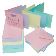 Craft UK, 40 Blank Cards and Envelopes
