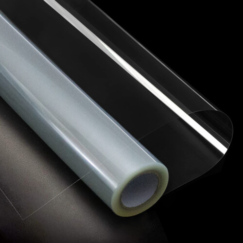 UOOLI Clear Sticky-Back-Plastic Self-Adhesive Transparent-Vinyl