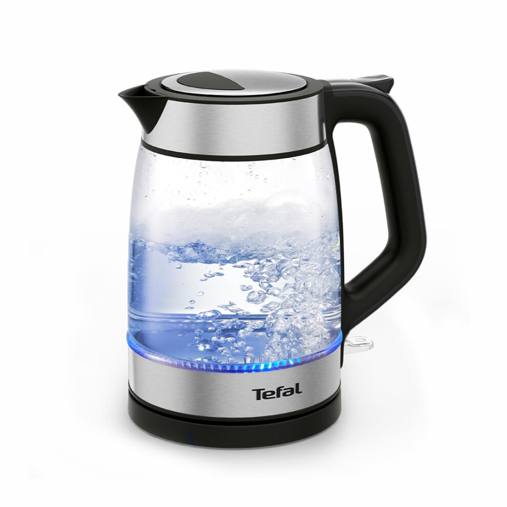 Photos - Electric Kettle Tefal Electric Glass Kettle, 1.7L, Fast Boil, Cordless Kettle, Water Level Markers, 2200W, Removable Anti-Scale Filter, Prec 