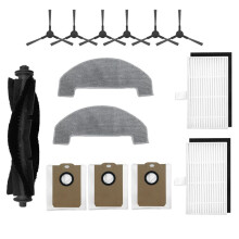 For MONSGA MS1 MAX Main Brush Side Brush Dust Bag Mop Cloth Set Robot Vacuum Accessories