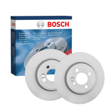 Bosch BD1319 Brake Disc Set - 280 mm Vented High-Carbon Disc - Front Axle - ECE-R90 Certified - Great Cooling and Noise Suppression