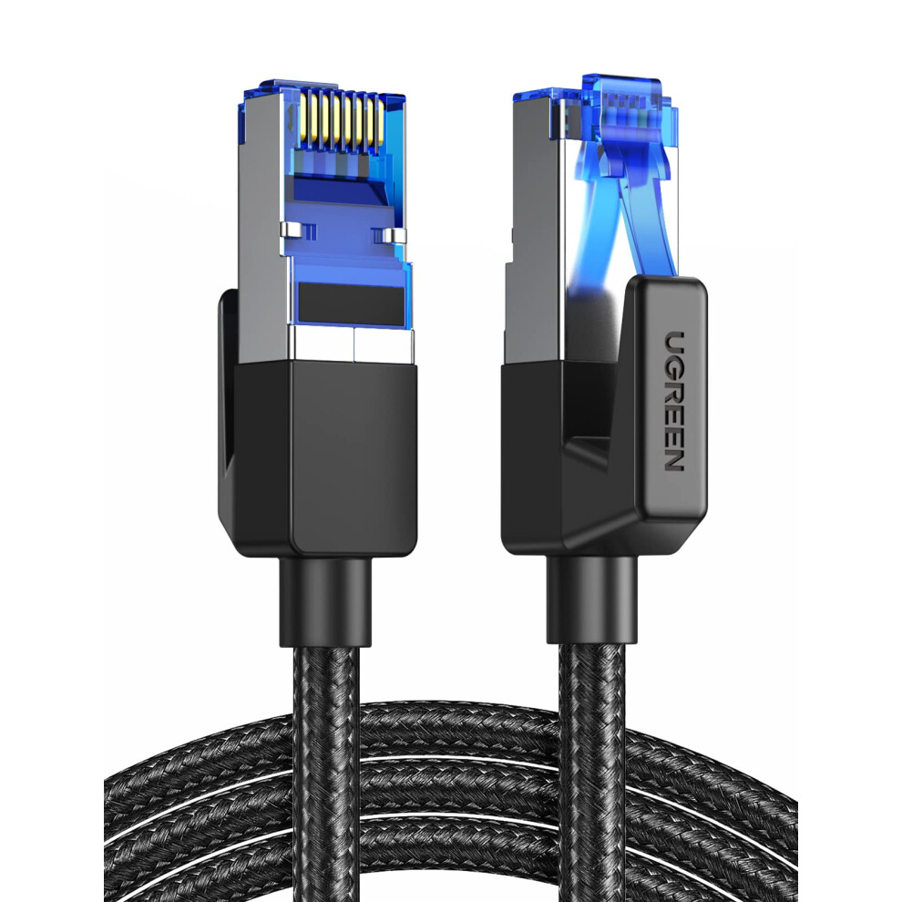 Ugreen Ethernet Cable 1M, Cat 8 Internet Cable High-Speed 40Gbps 2000Mhz Rj45 Lan Cable, F/Ftp Poe Network Cable Compatible With Xbox/Switch/Ps5/Wifi 5003973693366