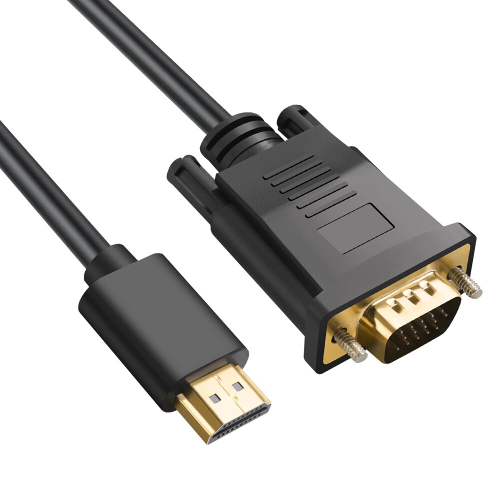 Omivine Hdmi To Vga Cable, 3M Plated 1080P Hdmi To Vga Adapter Di Gold 3010239868323