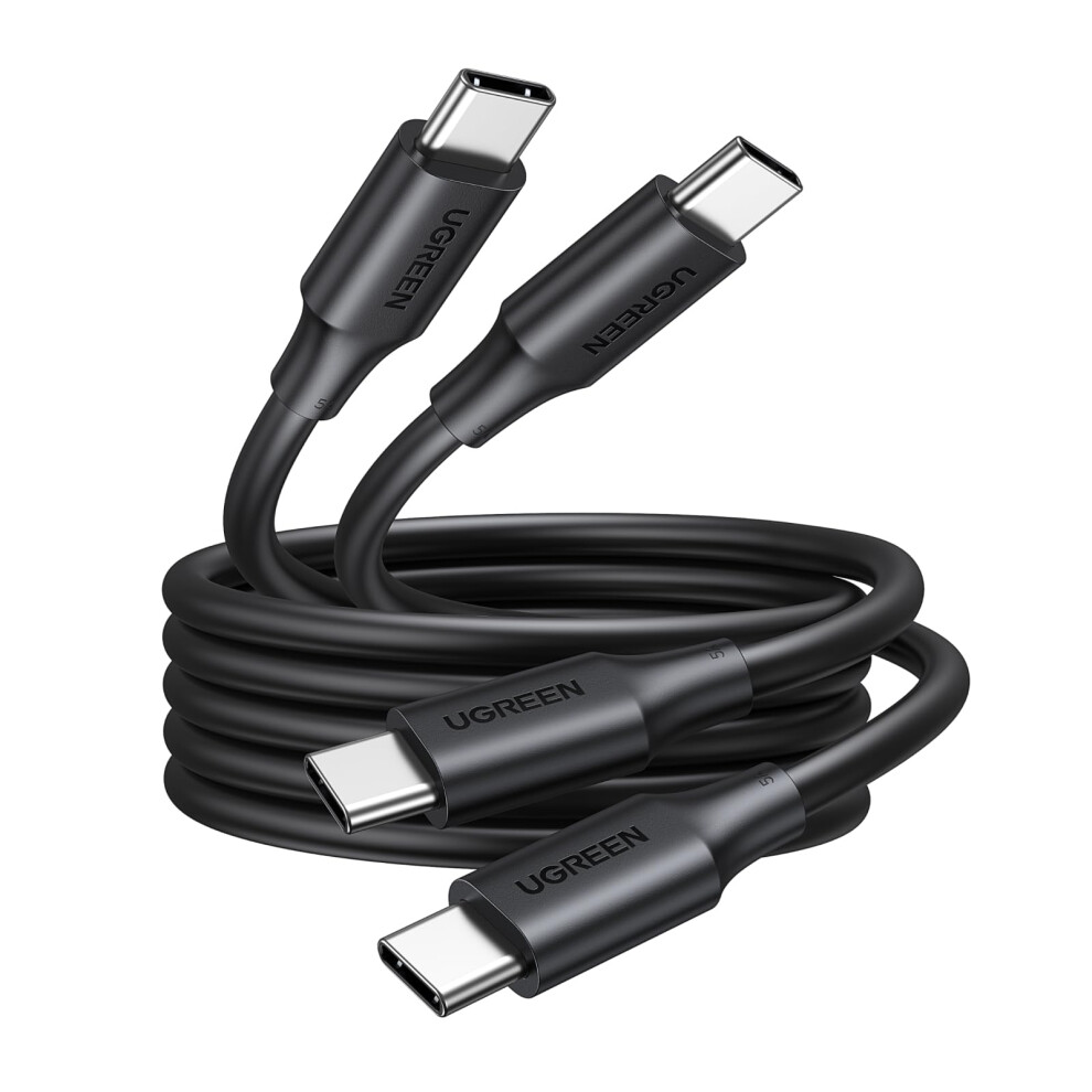 Photos - Cable (video, audio, USB) Ugreen USB C to C Charger Cable 100W 2 Pack Fast Charge Compatible with iPhone Air/17/16 Pro Max, Macbook Pro M3/Air, iPad P