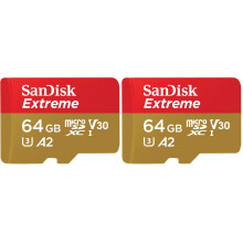 SanDisk Extreme microSDXC card plus SD adapter plus RescuePRO Deluxe,