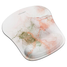 TECKNET Mouse Mat with Memory Foam Rest -Non-slip Rubber base- Special