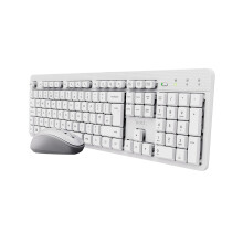 Trust Ody II Silent Wireless Keyboard and Mouse Set QWERTY UK Layout,