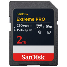 SanDisk Extreme PRO SDXC Card, 2TB SD Card, UHS-I (V30 Memory Card, Sp