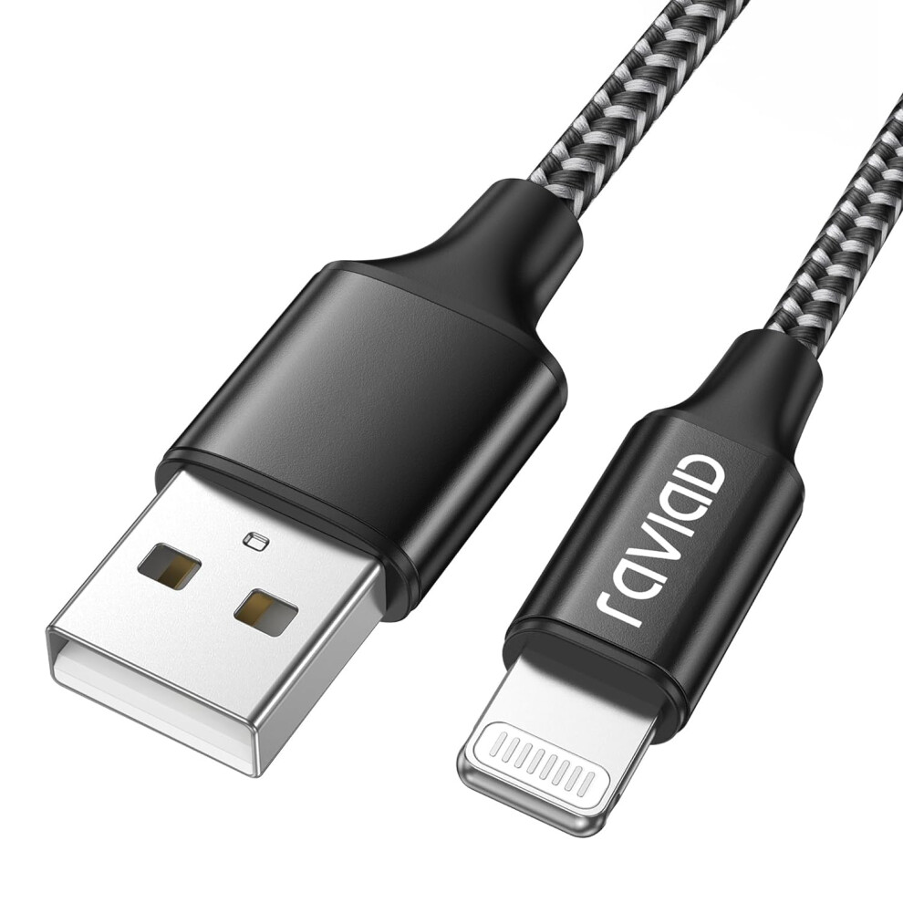 Raviad Iphone Charger Cable 3M/10Ft [Mfi Certified] Nylon Braided Ligh 4797247285838