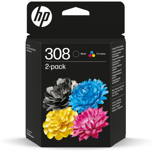HP HP 308 2-Pack Black/Tri-color Original Ink Cartridge Combo
