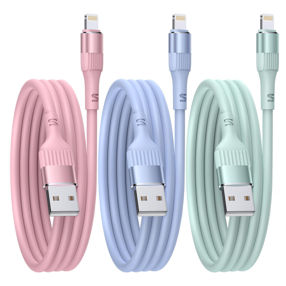 Nebite Iphone Charger, 3Pack 3Ft/1M Mfi Certified Lightning Cable Fast 8071846734437