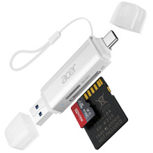 acer SD Card Reader, USB C & USB 3.0 Memory Card Reader Adapter Suppor