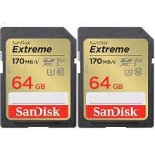 SanDisk 64GB Extreme SDXC card + RescuePro Deluxe up to 170 MB/s UHS-I