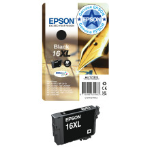Epson 16XL Black Pen & Crossword High Yield Genuine, DURABrite Ultra I