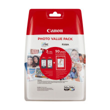 Canon Genuine Ink Cartridges PG-545XL/CL-546 XL + Photo Paper Value Pa