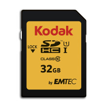 Kodak Premiun SDHC 32GB Class10 U1, packaging may vary