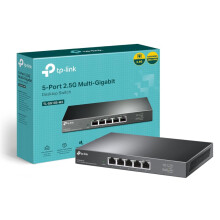 TP-Link TL-SG105-M2 5-Port 2.5Gbps Network Switch, Desktop & Wall-Mounting, Plug and Play Ethernet Splitter, Silent Operation, Metal Casing, Super-fa