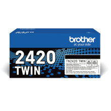Brother TN-2420TWIN Toner Cartridge, Black, Twin Pack, High Yield, inc