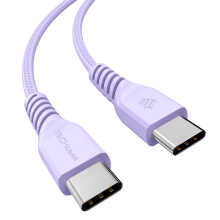 TECHGEAR USB C to USB C Charger Cable 60W [30CM] Braided Short Fast Ch