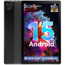 MUISOO Tablet 10 Inch Android 15, Tablets 16GB RAM 1TB Expandable, And