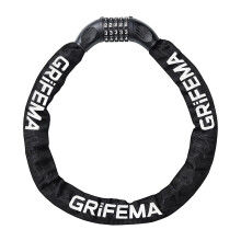 GRIFEMA GAK1201-9 Bike Locks High Security, Bicycle Chain/Cycling Lock, 5 Digit Combination for Bike Cycle, Moto, Door, Gate Fence, 900mm Length, Bla