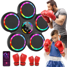 Music Boxing Machine, Musical Boxing Machine with LED Lights, 2 Pairs