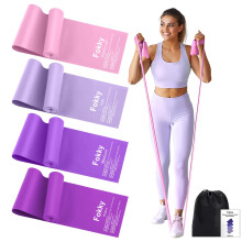 Fokky Resistance Bands, 4 Pcs Exercise Band, Latex-Free