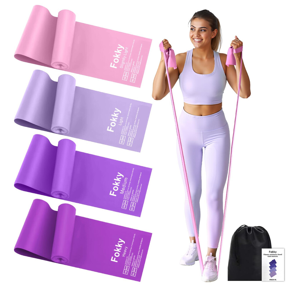Photos - Other for Fishing Fokky Resistance Bands, 4 Pcs Exercise Band, Latex-Free, Resistance Ba
