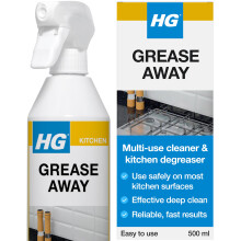 HG Grease Away – Kitchen Degreaser Spray for Fat, Oil, Hob, Cooker & Extractor Cleaning – 500ml
