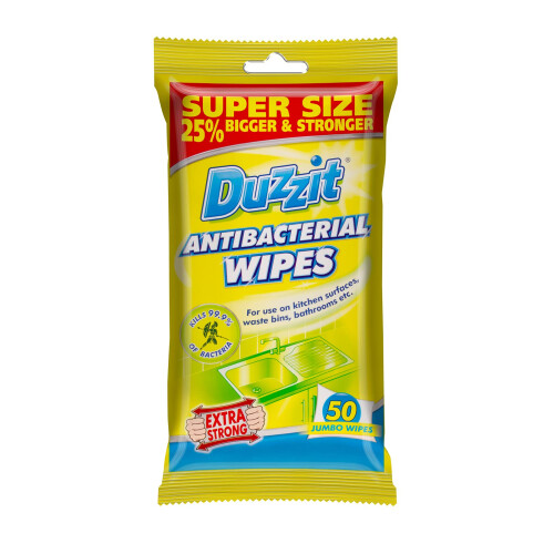 Duzzit Antibacterial Wipes Pack Of 50