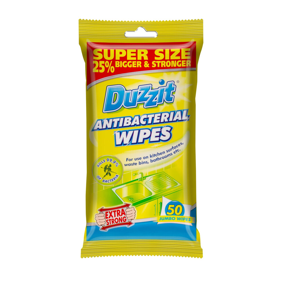 Duzzit Antibacterial Wipes Pack Of 50