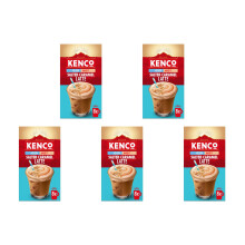 Kenco Iced Hot Salted Caramel Latte Sachets x8 (Pack of 5, Total 40 Sachets)