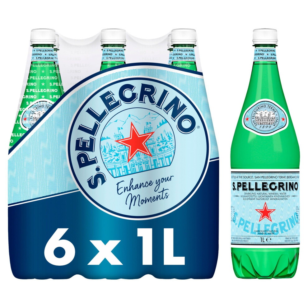 San Pellegrino Sparkling Natural Mineral Water 6X1l