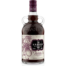 Kraken Black Cherry & Madagascan Vanilla Black Spiced Rum 40% ABV 70cl | Rich Black Cherry, Madagascan Vanilla & Warming Spice| Cocktails, Mixing & G