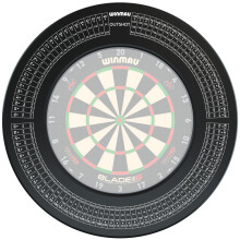 WINMAU Outshot Design Dart Board Surround Ring - Black - Durable Backb
